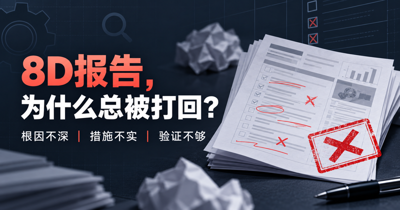 写给客户的 8D 报告,为什么 SQE 就是不买账